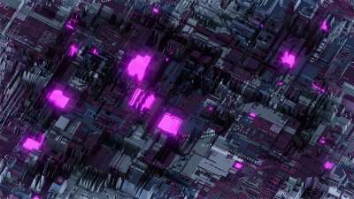 梦幻般的 技术 未来派 幻想 3D 设计 科幻 背景 抽象的