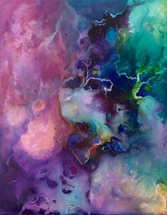 抽象 压克力 绘画 画