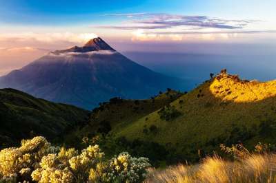 山 景观 早晨 火山 爪哇 印度尼西亚 自然 日出 山 早晨