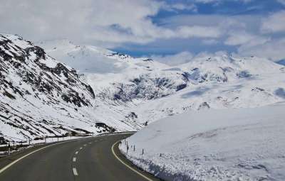 路 山上的冬天 雪 冬季 路线 沥青 冷 万维网 高山景观