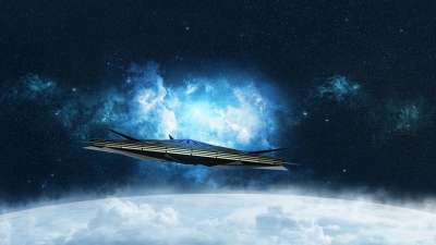 科幻小说 不明飞行物 覆盖 未来派 未来 飞船 空间 宇宙