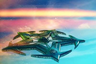 空间站 空间 科幻小说 轨道 宇宙 星空 未来派 未来 科幻