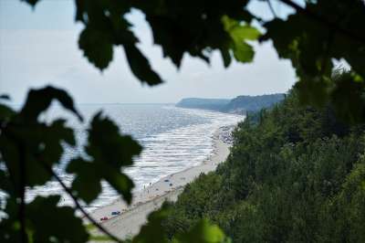 海滩 波罗的海 乌泽多姆 海岸 外表 Streckelsberg山