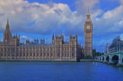伦敦 议会上下院 议会 大本钟 英国 威斯敏斯特 城市景观 地标