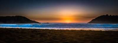 日落 西 海 天堂 夜晚 海滩 希腊 景观 日落 日落 日落