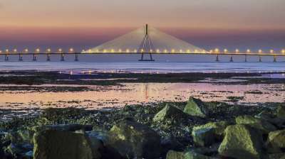 水 全景 海 河 旅行 旅游 日落 有天赋的人 白色的 路