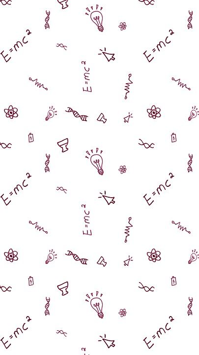 图案 数字剪贴簿 科学涂鸦 教育科学插图 阿尔伯特 · 爱因斯坦 大学