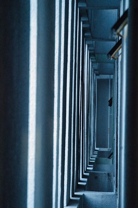 科技感 建造 现代的 窗户 墙 空间 深度 未来