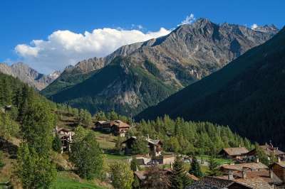 山 高山村 家 高山山谷 家园 国家 村庄 景观 绿色 假期