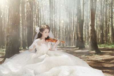 婚礼 婚纱摄影 婚礼的照片 图片 越南 美丽 模型 大叻 绿色