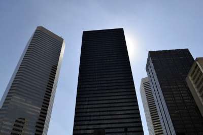 结构 摩天大楼 城市 商业 建造 办公室 现代的 休斯顿