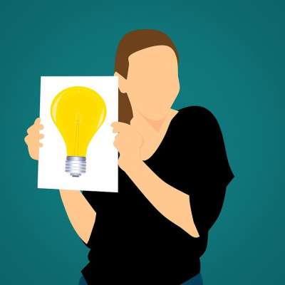 主意 有创造力的 解决方案 灵感 商业 卡片 板 告知 呈现