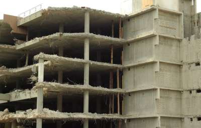 废墟 拆除 建造 破旧的 衰变 工作 中止 工地 破碎的