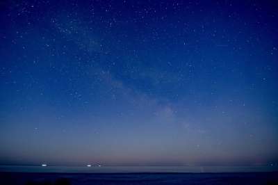 银河 夜空 海 海洋 海滩 地平线 星空 天空 星星 夜晚