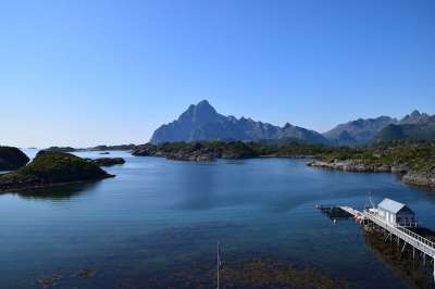 山 海 水 罗弗敦海 码头 网络 山寨 岛屿 海滩 浪漫的