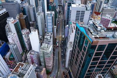 天际线 城市景观 建筑物 城市的 香港 结构 城市 亚洲 现代的