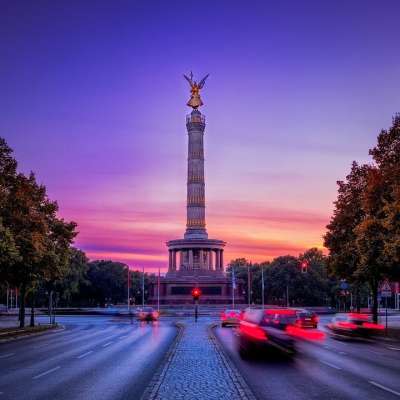 Siegessäule 柏林 首都 地标 金色的 观光 纪念碑