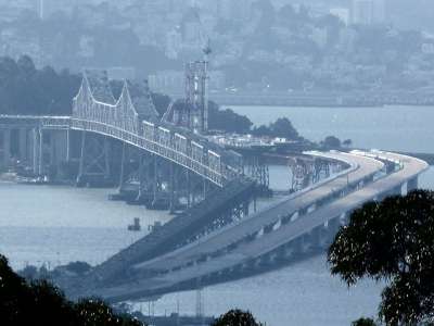 桥 湾 伯克利 地标 水 城市 旅行 城市景观 现代的 河