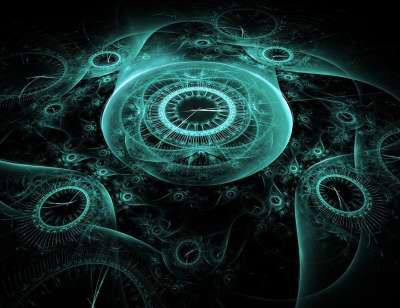 时间 钟 分形 艺术 数字的 有创造力的 小时 光 图案 抽象