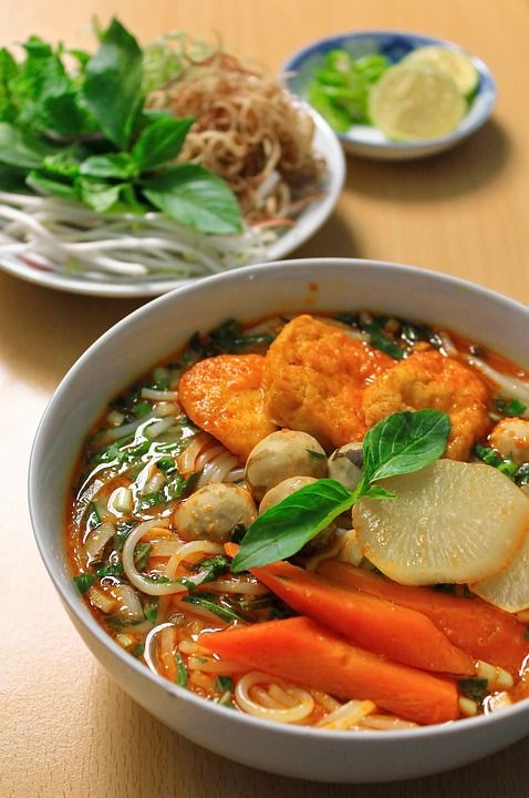 素食主义者 米粉 越南 亚洲人 食物 一顿饭 美食 烹饪 自制