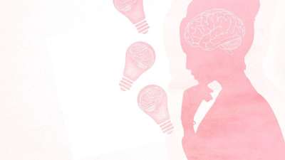 女士 脑 思维 反思 心理学 心理健康 灯泡 创意产生 头脑