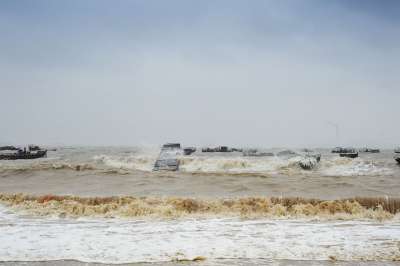 Storm Catching The Sea Going To Sea