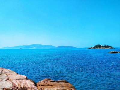 地平线 查看大海 海洋 大海 岛 旅行 的地方 天空 越南