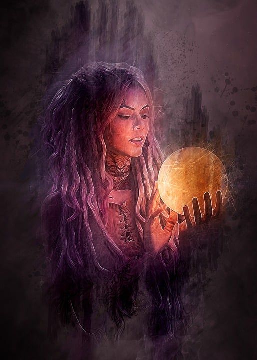 女士 水晶球 摄影艺术 女性 魔法 神秘 Orbuculum 神奇