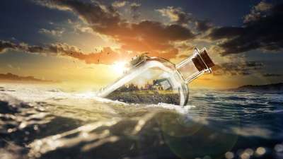 海 日落 美丽的 景观 水 海洋