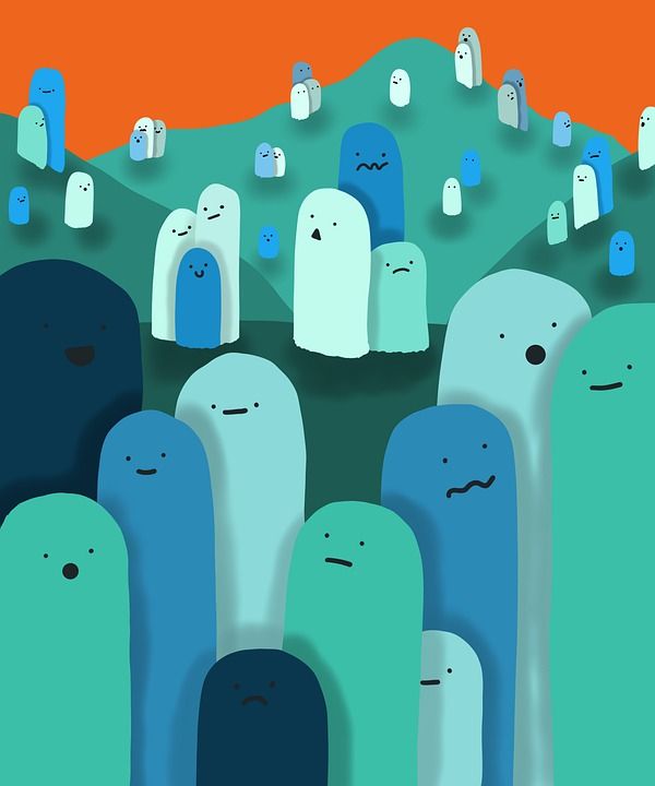 Blob 卡通食尸鬼 卡通鬼 鬼魂 数字艺术 艺术 超现实的