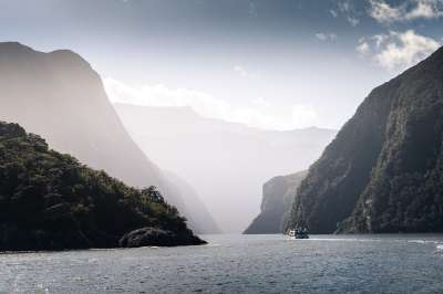 峡湾 渡船 新西兰 巡航 船 水 海 自然 令人惊叹的