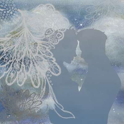 婚姻 夫妻 浪漫的 爱 蓝色的 浪漫情侣 丈夫 年轻的一对 妻子