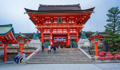 伏见稻荷大社 京都 日本 寺庙 地标 著名的 日本人 旅行 门