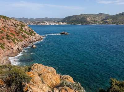 海滩 悬崖 大海 弹簧 灯塔 冲浪 风景 地平线 山 海岸