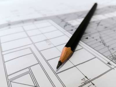 计划 建造 画 建筑师 Cad 插画师 钢笔 铅笔 规划师 纸