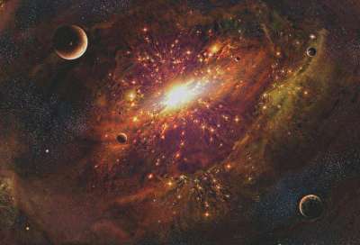 作曲 空间 星星 月亮 幻想 行星 天堂 宇宙 气氛 星系