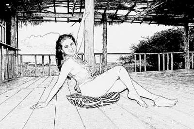 润饰 艺术 漫画 女士 贝拉 性感的 模型 美 年轻 女性化