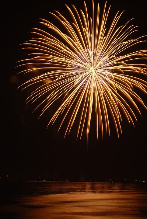 焰火 节日 泰国 庆典 喜庆的 海 棕色庆祝