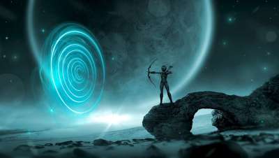 幻想 行星 阿彻 女士 月亮 天堂 空间 神秘 景观 宇宙