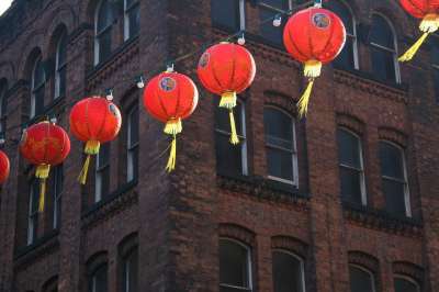 中国新的一年 中国的灯笼 唐人街 中国人 新的 灯笼 年 中国