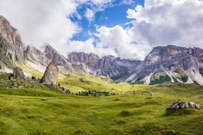 山 首脑 草地 白云岩 景观 远足 自然 公园 高山 山 山