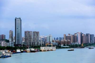 宜昌全景 江边 高楼 长江边 滨江 江边 江边 江边 江边
