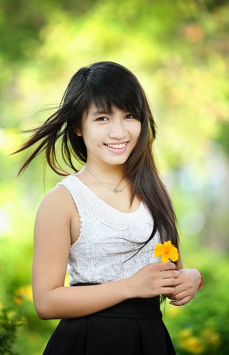 女孩 亚洲 人们 快乐的 年轻 夏天 孩子 假期 女士 家庭