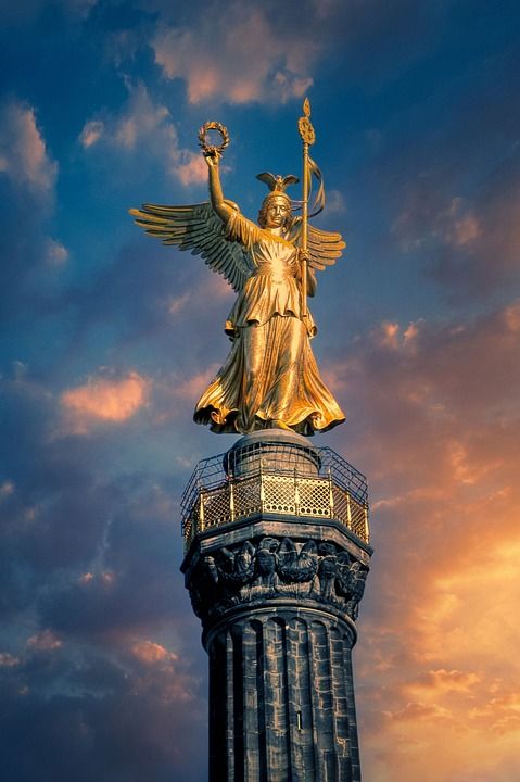 列胜利 雕像 纪念碑 雕塑 塔 Siegessäule 柏林