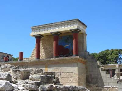 壁画 公牛 皇宫 Minoans 克里特岛 希腊 考古 考古遗址