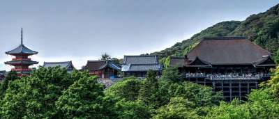 清水寺 寺庙 京都 日本 日本人 亚洲 地标 传统的 结构