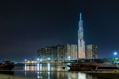城市 建筑物 点亮 塔 摩天大楼 高楼 结构 城市景观 天际线