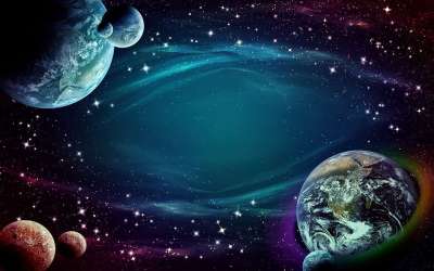 背景 空间 天空 行星 星星 幻想 星系 蓝色的 黑暗的 阴沉