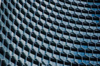六边形 建造 图案 抽象 几何的 正面 结构 现代的 视窗