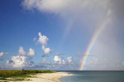 大自然壁纸 自然壁纸 高清壁纸 彩虹 海滩 风景秀丽的 夏天 海